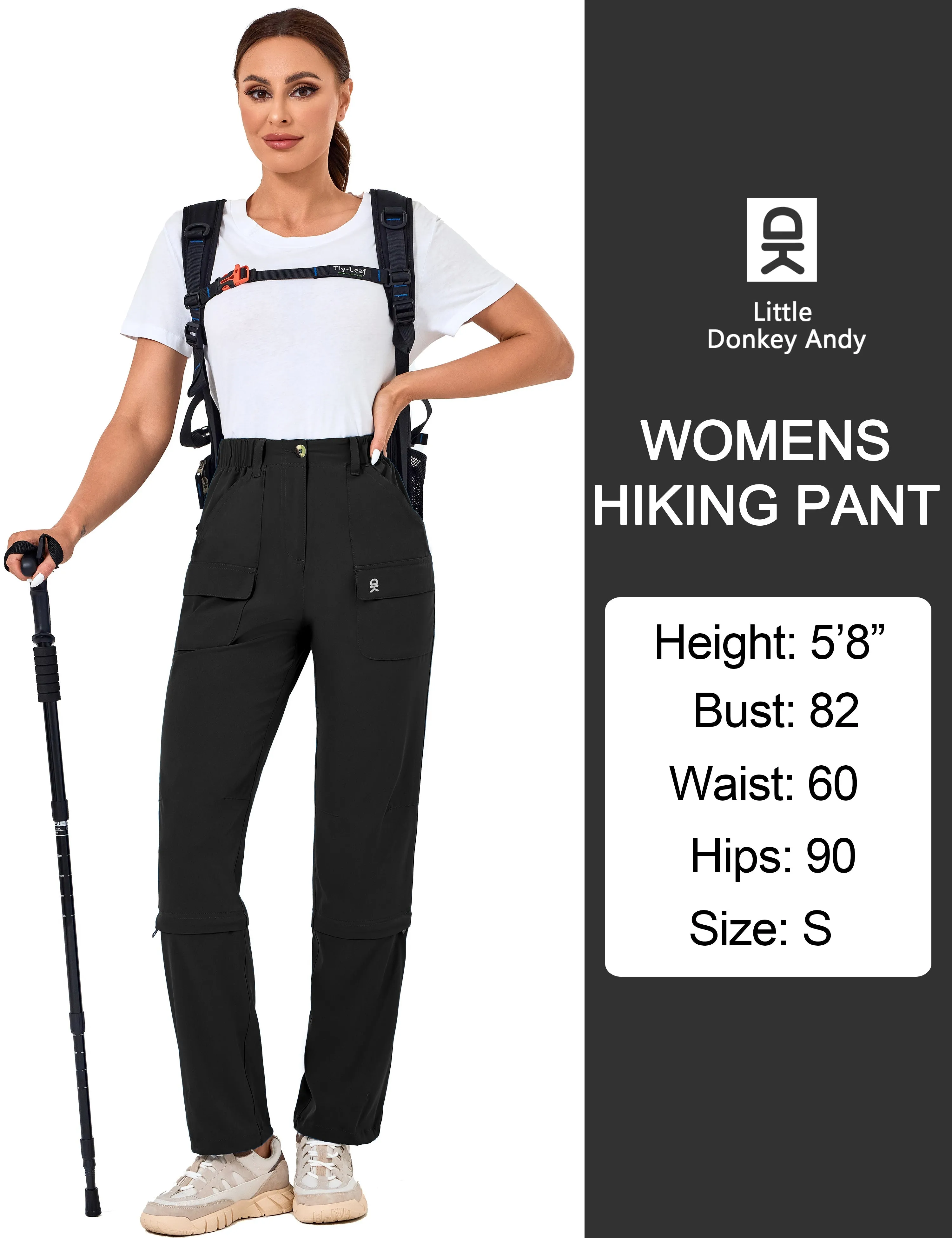 Women's-Hiking-Pants Convertible Zip Off Quick Dry Pants