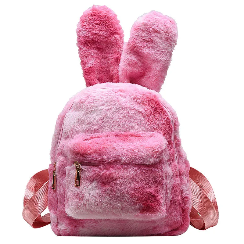 Women's Korean Style Western Cute Trendy Rabbit Ears Backpacks