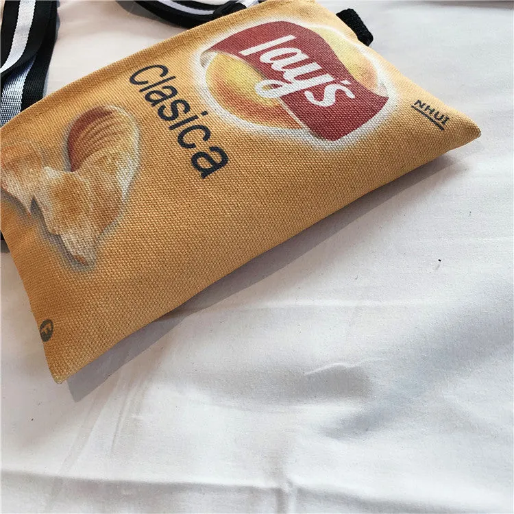 Women's Potato Chips Personality Fashion Creative Idle Bags