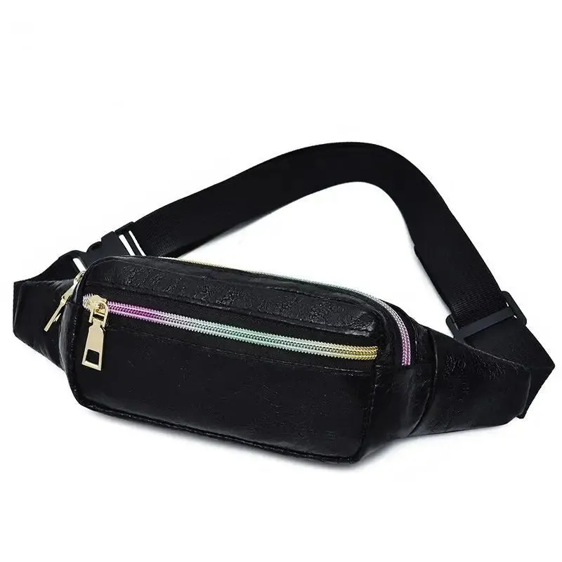 Women's Waist Bag with Chic Square Design & Multiple Compartments