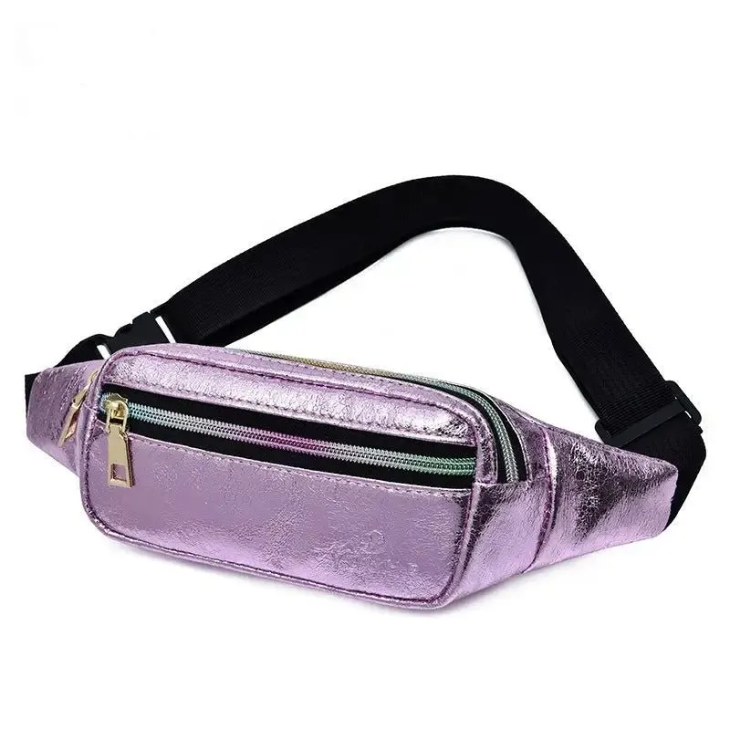 Women's Waist Bag with Chic Square Design & Multiple Compartments