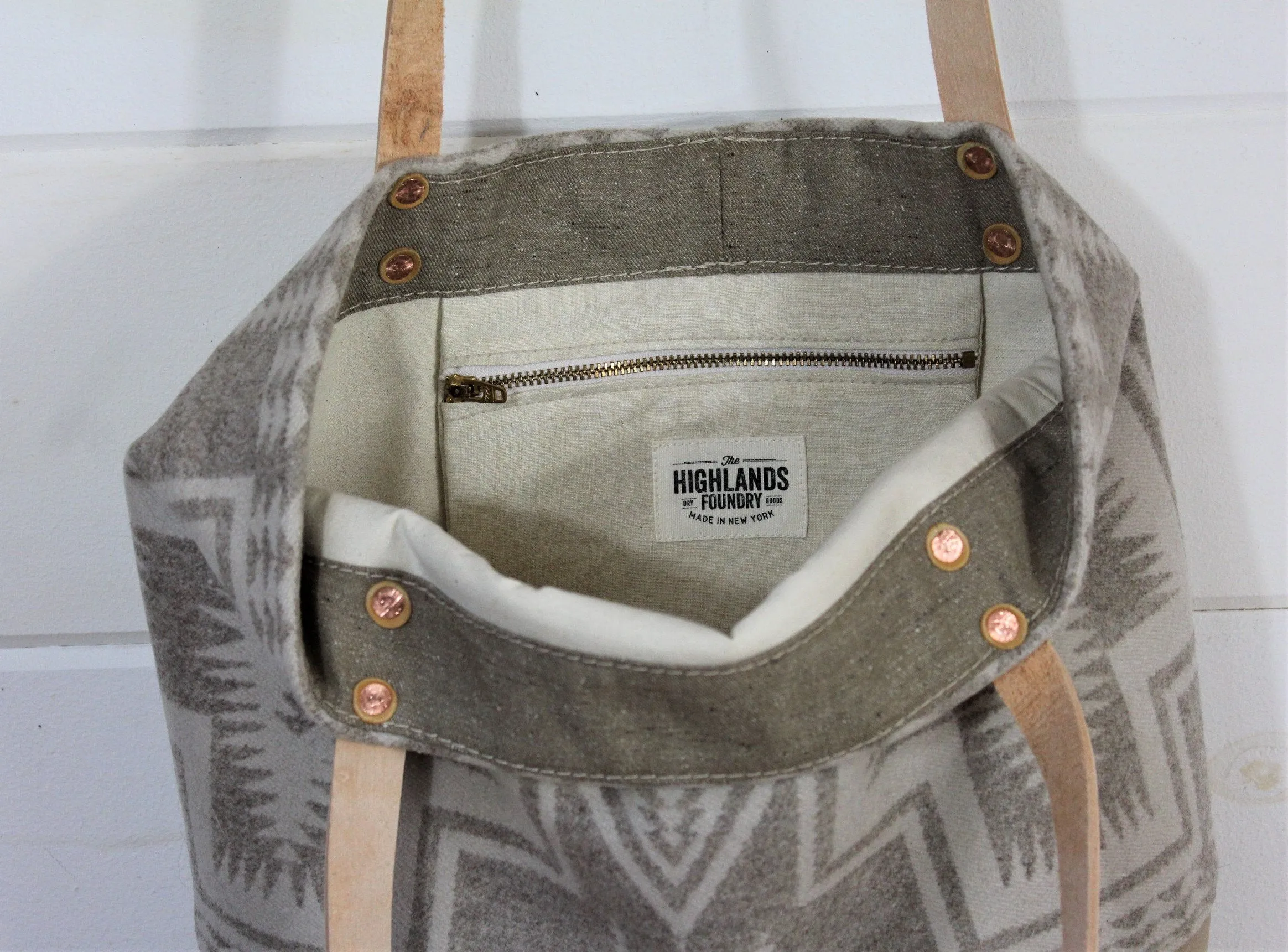 Wool South Western pattern Tote