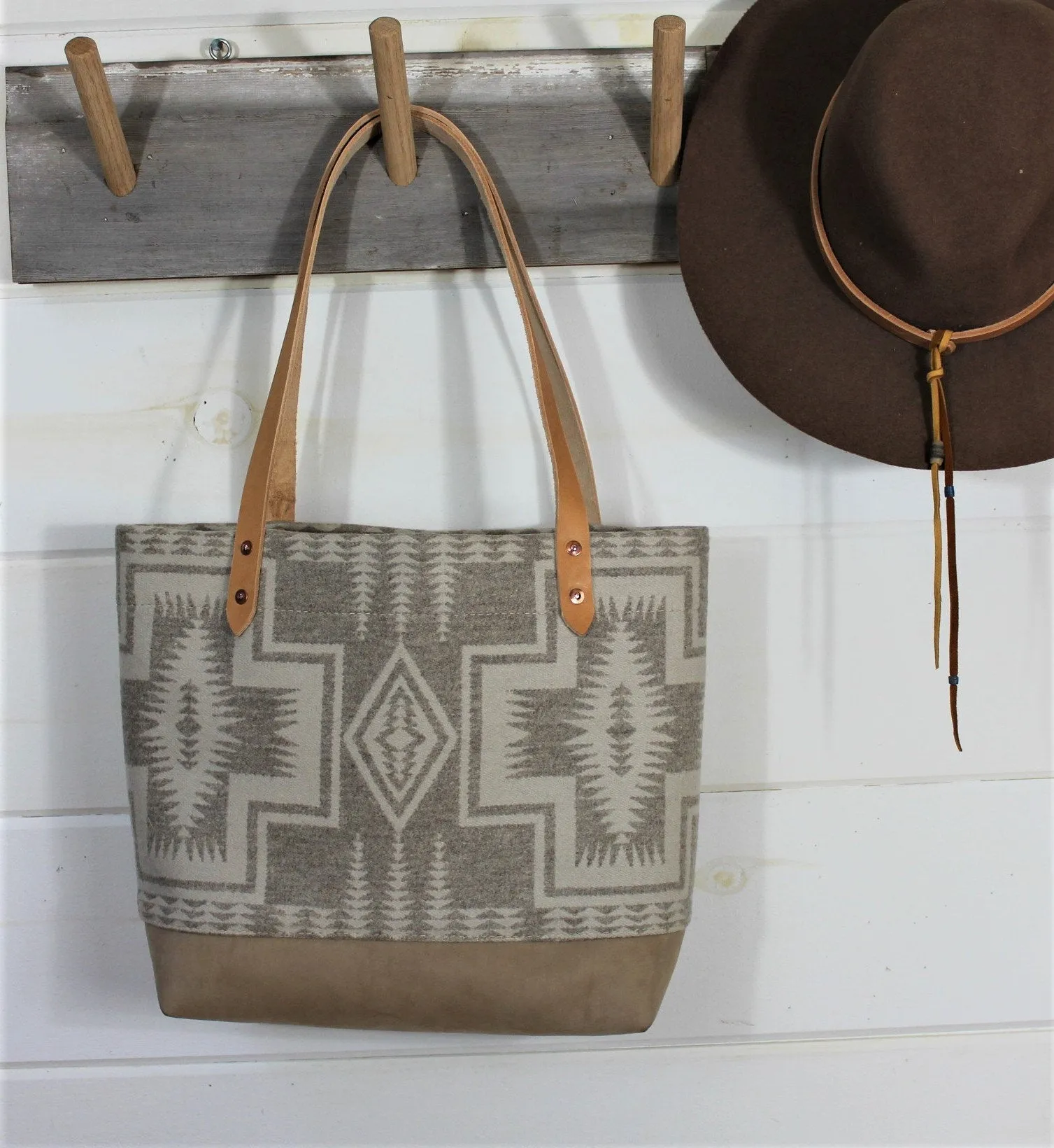 Wool South Western pattern Tote