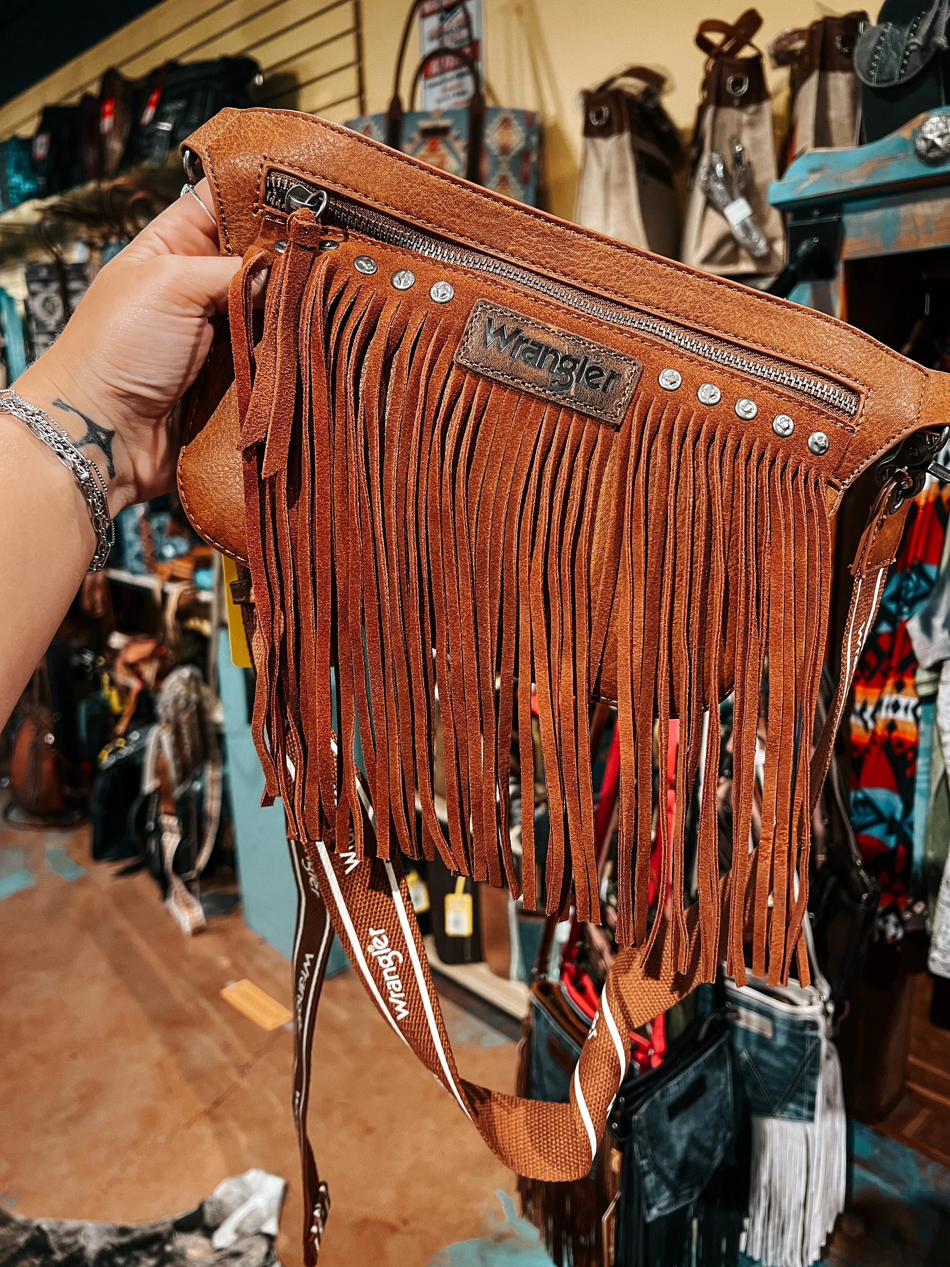 Wrangler Fringe Sling Bags