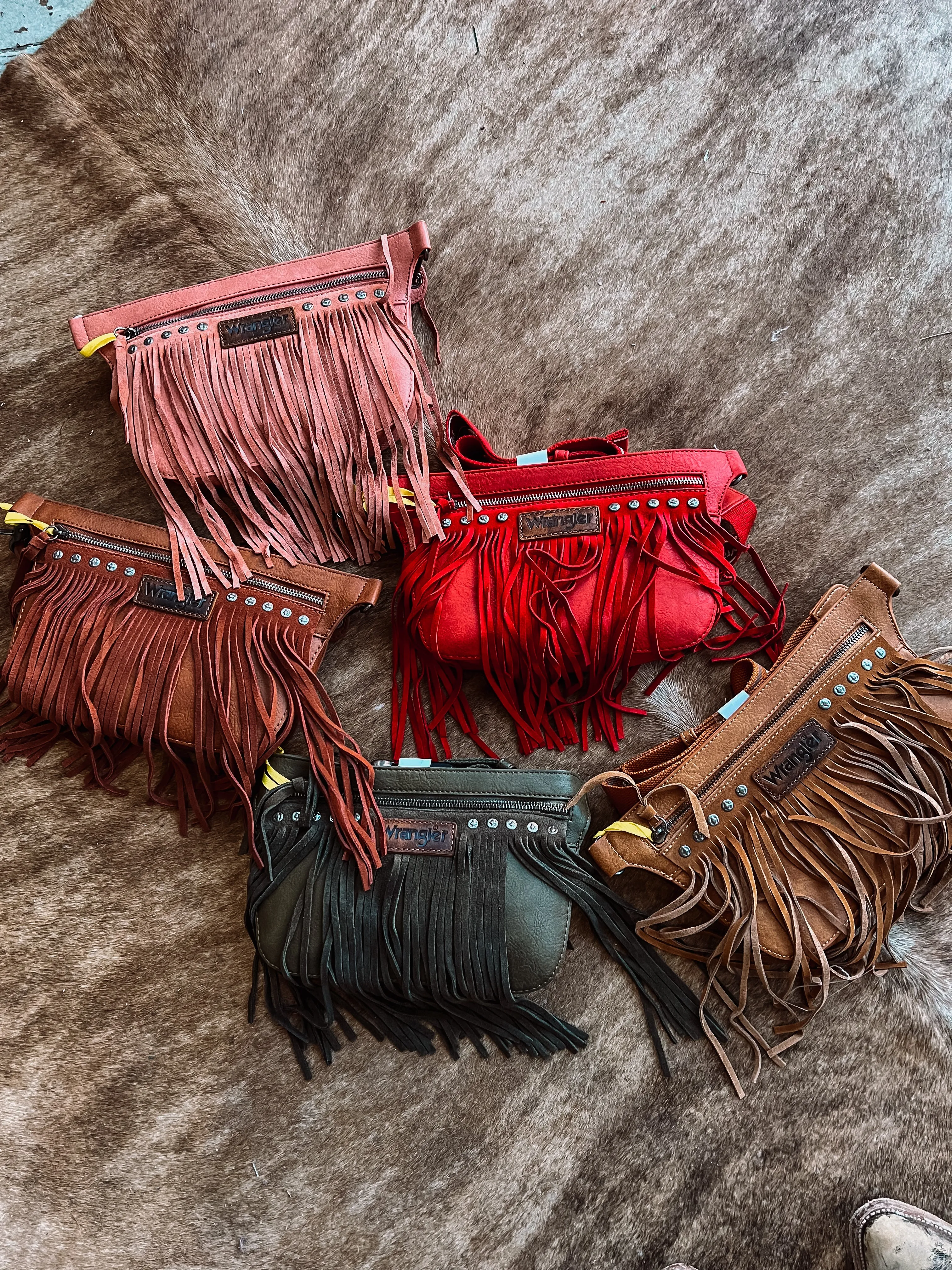 Wrangler Fringe Sling Bags