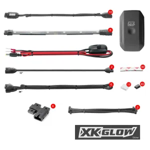 XK GLOW KS-MOTO-ADVANCE Chrome LED Accent Light Kit