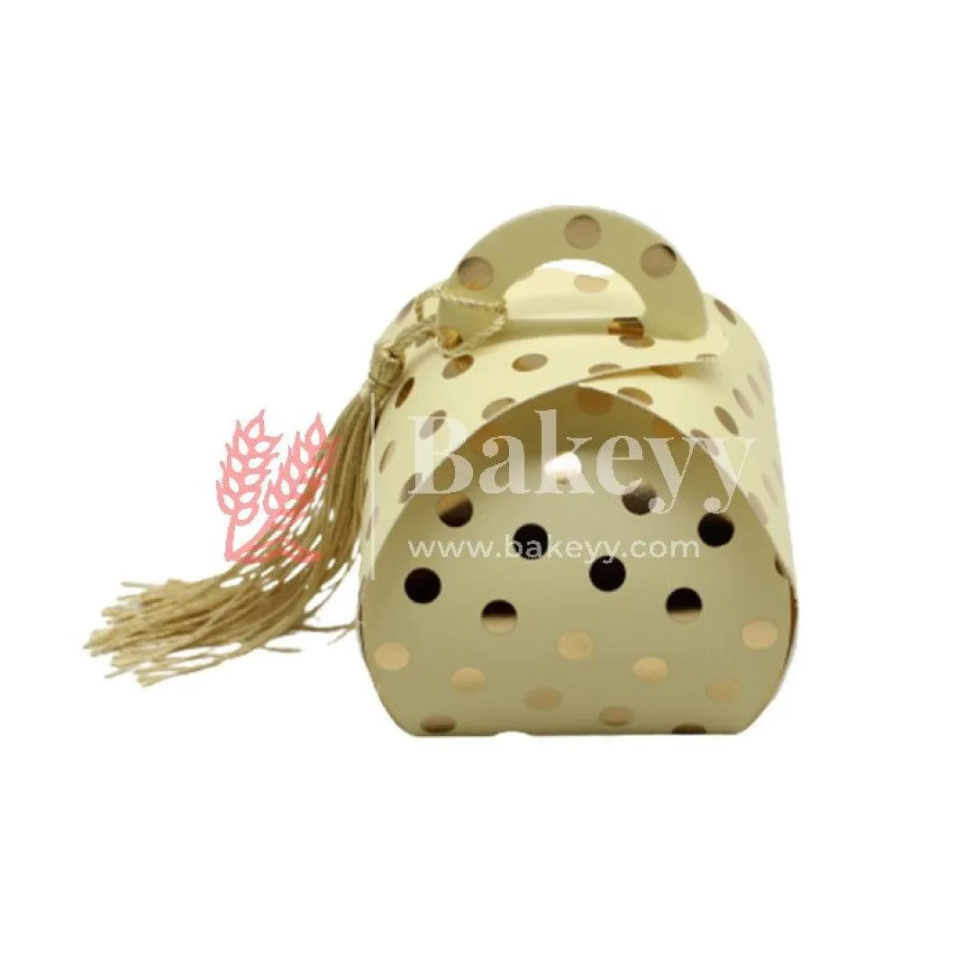 Yellow Wedding Festival Party Favors Candy Box Cute Paper Gifts | Pack of 10