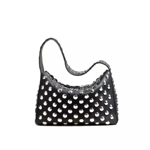 ZOE STUDDED SHOULDER BAG