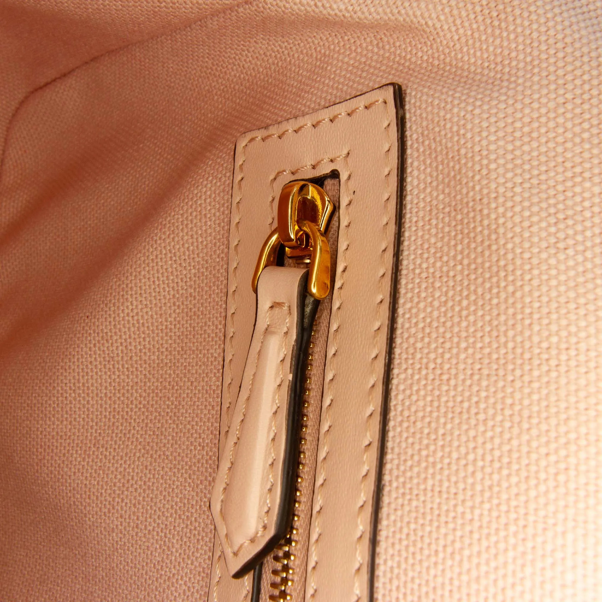 Zucca Embroidered Canvas Baguette Satchel