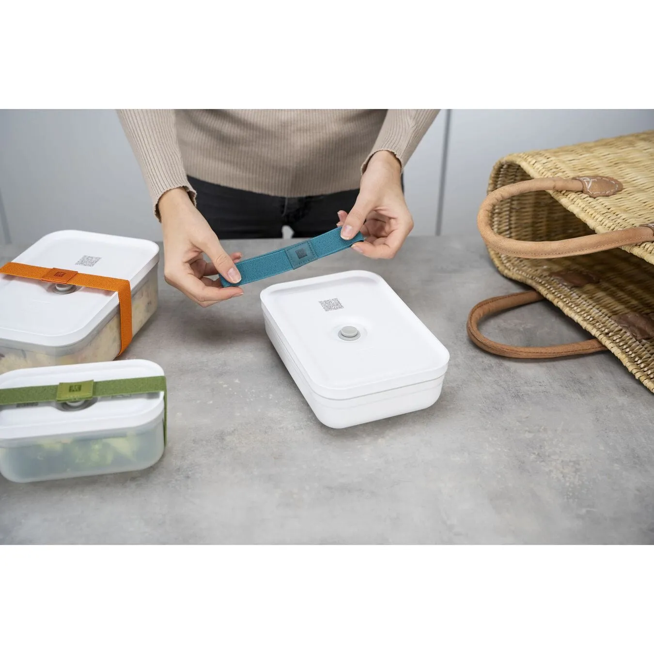Zwilling Fresh & Save Vacuum Plastic Lunch Box Medium White